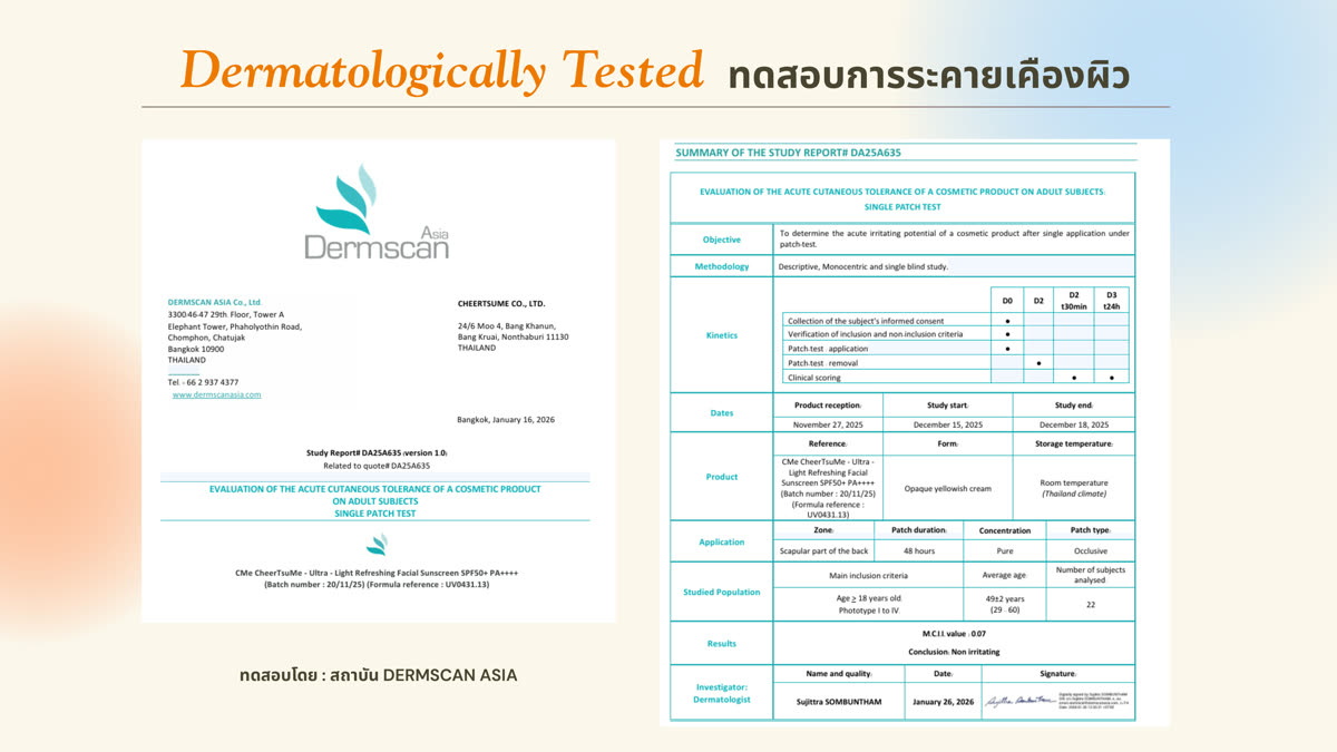 Dermscan DA25A635 Patch Test
